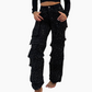 💎Diamantbesatta Dam Wideleg Byxor med Fickor | Ljus och Stil ✨