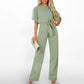 Jumpsuit med vida ben och hög midja för kvinnor