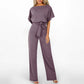 Jumpsuit med vida ben och hög midja för kvinnor