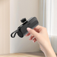 Bärbar Powerbank med Hög Kapacitet och Inbyggda Kablar 🔋🔌 - Alltid Beredd för Laddning på Resan! 🚀