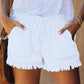 🍃🩳 Jeansshorts med hög midja och dragsko