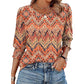 👚Ladies casual topp med rund hals och tryck