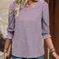 👚Ladies casual topp med rund hals och tryck