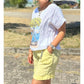Casual kortärmad och shorts set för kvinnor