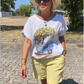 Casual kortärmad och shorts set för kvinnor
