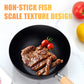 Fiskfjällsmönster Flat botten Non-Stick Pan
