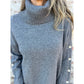 🔥Säsongsbaserad röjning!🔥Casual Turtleneck-tröja för kvinnor