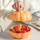 🎃✨Dubbelskiktad fruktfat med pumpa