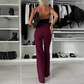 Chic 2-delat oversized blazerset för kvinnor