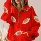 Damkläder Långärmade hoodies med paljetter
