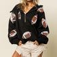 Damkläder Långärmade hoodies med paljetter