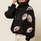 Damkläder Långärmade hoodies med paljetter