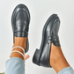 Klassiska slip-on-loafers för damer