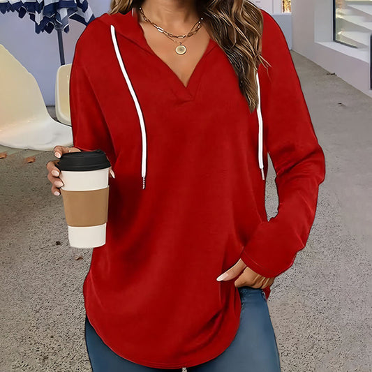 👕 ✨Enkel enfärgad hoodie med dragkedja: Varm, bekväm och passar alla tillfällen!