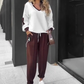 Color-Block Set med huvtröja och joggingbyxor