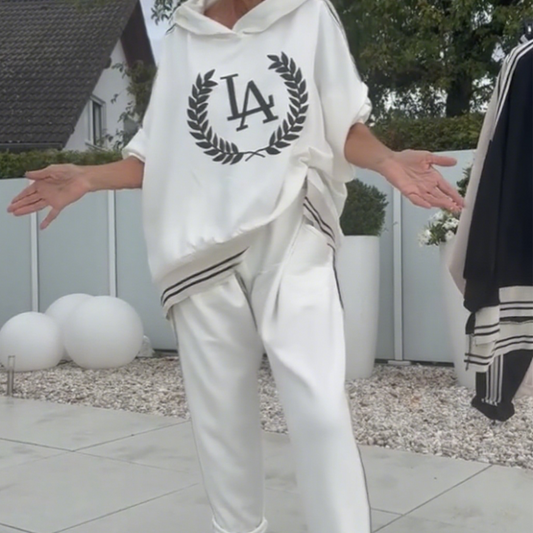 Casual hoodie och sweatpants för damer