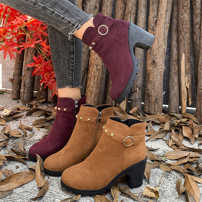 Damkläder Chunky Heel Ankle Boots