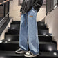 Lucka jeans för män med vid passform