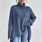 Damkläder Enfärgad turtleneck-tröja