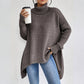 Damkläder Enfärgad turtleneck-tröja
