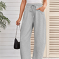 🔥Hot Sale Offer: 50% Off-Drawstring Pocket Capri Sweatpants
