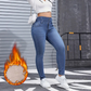 Varma casual jeans för damer