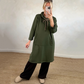 Oversized lång hoodiekjol med fickor för damer