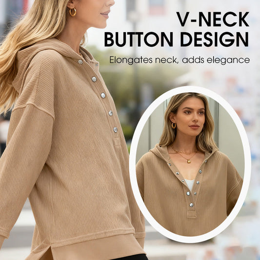 Långärmad hoodie för damer –💫Perfekt vardagsklädsel!