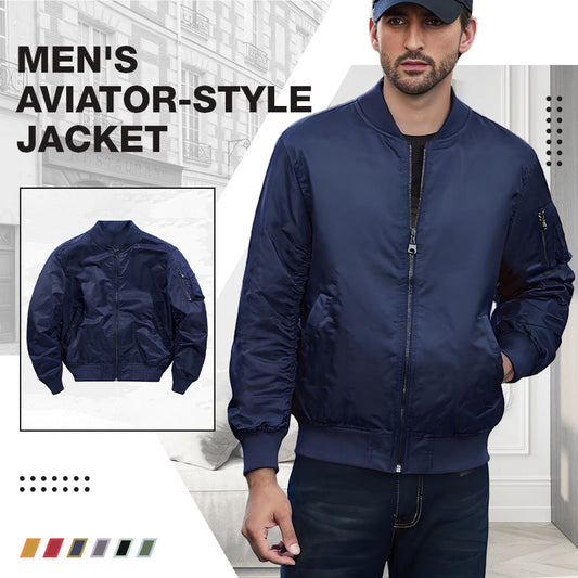🔥Aviator-flygjacka för herr – Premiumvärme möter street-style (🔥Nu på rea!)
