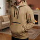Varm utility-hoodie med kvartlång dragkedja för herr –👏Komfort, stil och praktiskhet i ett mångsidigt plagg!