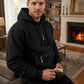 Varm utility-hoodie med kvartlång dragkedja för herr –👏Komfort, stil och praktiskhet i ett mångsidigt plagg!