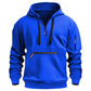 Varm utility-hoodie med kvartlång dragkedja för herr –👏Komfort, stil och praktiskhet i ett mångsidigt plagg!