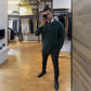 💥Nyheter Specialerbjudande – Slim fit-tröja med halv dragkedja för herr