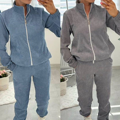 💃 2-delat träningsoverallset för damer med ståkrage – stil och komfort i varje rörelse ✨