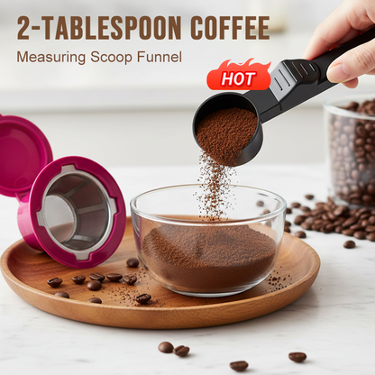 2-Tablespoon Coffee Measuring Scoop Funnel