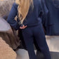 Avslappnat loungewear-set med H-accent