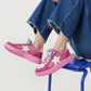 Dam Vintage Glitter Mode Fritid Sneakers