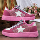 Dam Vintage Glitter Mode Fritid Sneakers