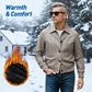 🧥 60% RABATT! 🔥 Herrjacka i Klassisk Konstläder – Modern Silhuett, Vadderad Innfodring & Trendig Daglig Användning ✨📦
