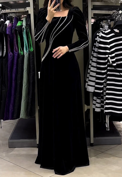 Velvet Diamond Maxi festklänning