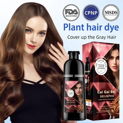 🔥Hot Sale 60% OFF - Herbal Extract Instant Hair Color Shampoo for Men & Women