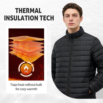 Enfärgad varm lätt bomullsjacka