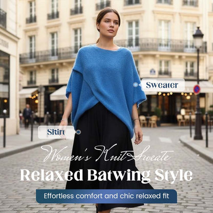 Damtröja med batwingärmar