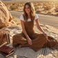 Retro western-overall i mocka med fransar