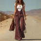 Retro western-overall i mocka med fransar