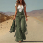 Retro western-overall i mocka med fransar