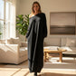 Asymmetrisk off-shoulder-tröja Maxi-klänning