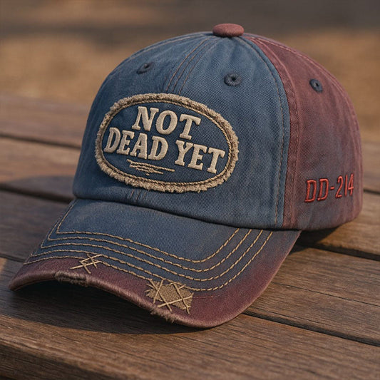 NOT DEAD YET Vintage tvättad basebollkeps