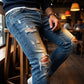 Stilsnygga slitna skinny jeans för män