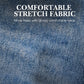 Stretchjeans med hög midja och raka ben för damer